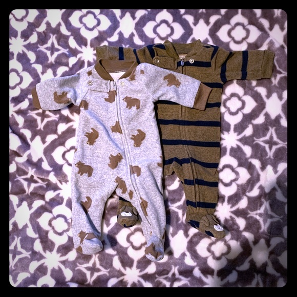 preemie fleece sleepers